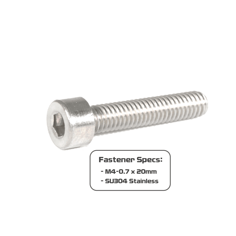 ZSPEC M4-0.7x20mm Socket-Cap SHSC Fasteners, Stainless, 10-Pack