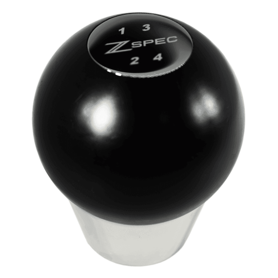 ZSPEC Shift Knob, M8-1.25, Delrin & Stainless, 4-Speed Shift Pattern Coin