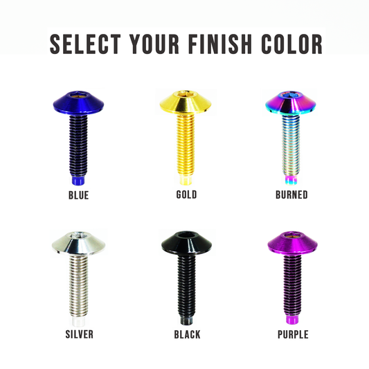 ZSPEC Low-Profile Body Kit Fastener, M5x20mm, Titanium w/ Rivet Nut, Sold per Each