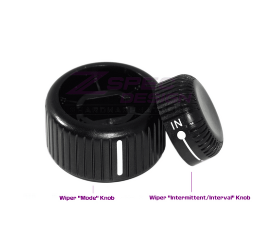 ZSPEC LHD Wiper Control Knobs for '90+ Nissan 300zx Z32, Mode & Interval Knobs