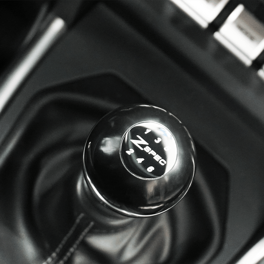 ZSPEC Shift Knob, M8-1.25, Delrin & Stainless, 5-Speed Shift Pattern Coin