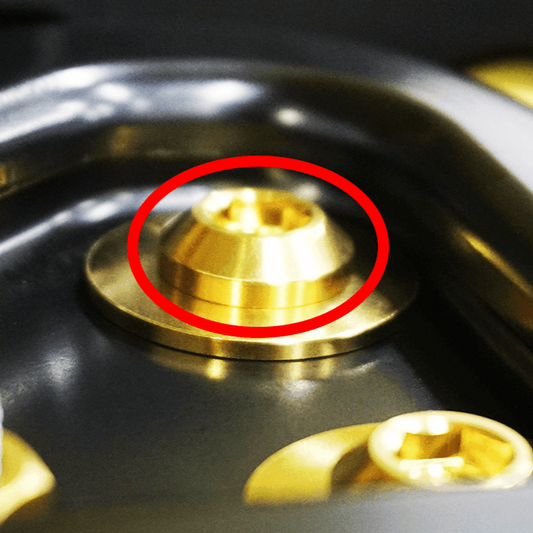 ZSPEC M10-1.25x25mm Dress Up BoltsĀ® Fastener, Titanium GR5, Angled Head, Per Each