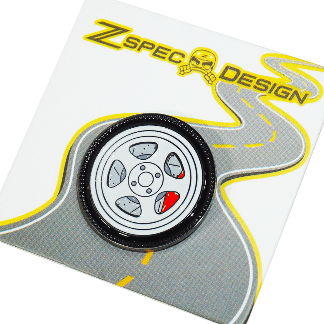 ZSPEC Wheel Pin - 5-Spoke Design - great for Lapels, Hats, Backpacks