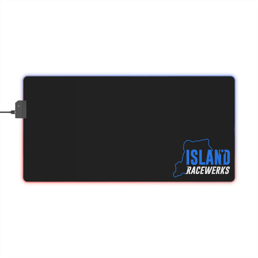 Blue & White LED Gaming Mouse Pad