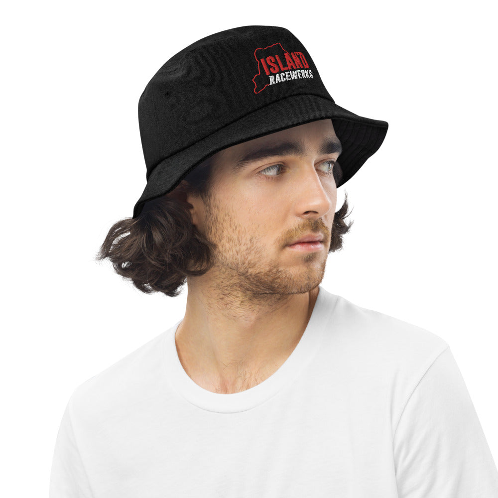 Black denim bucket hat
