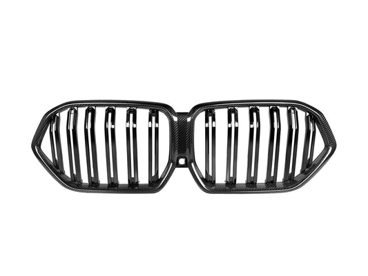AutoTecknic Dual-Slats Dry Carbon Front Grille - BMW G06 X6 Pre-LCI