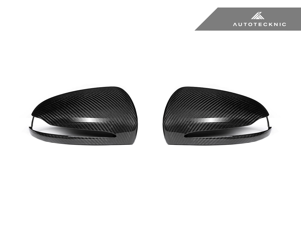 AutoTecknic Replacement Version II Dry Carbon Mirror Covers - Mercedes-Benz W205 C-Class