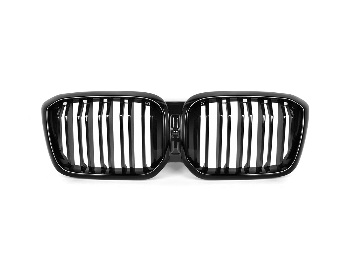 AutoTecknic Dual-Slats Gloss Black Front Grille - BMW G01 X3 | G02 X4 LCI