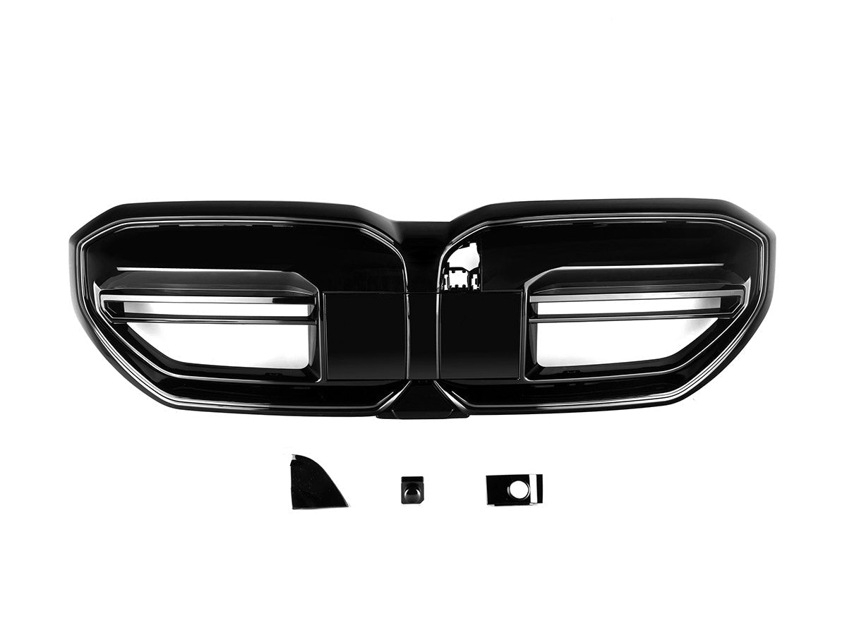 AutoTecknic Gloss Black Front Grille - BMW G60 5-Series