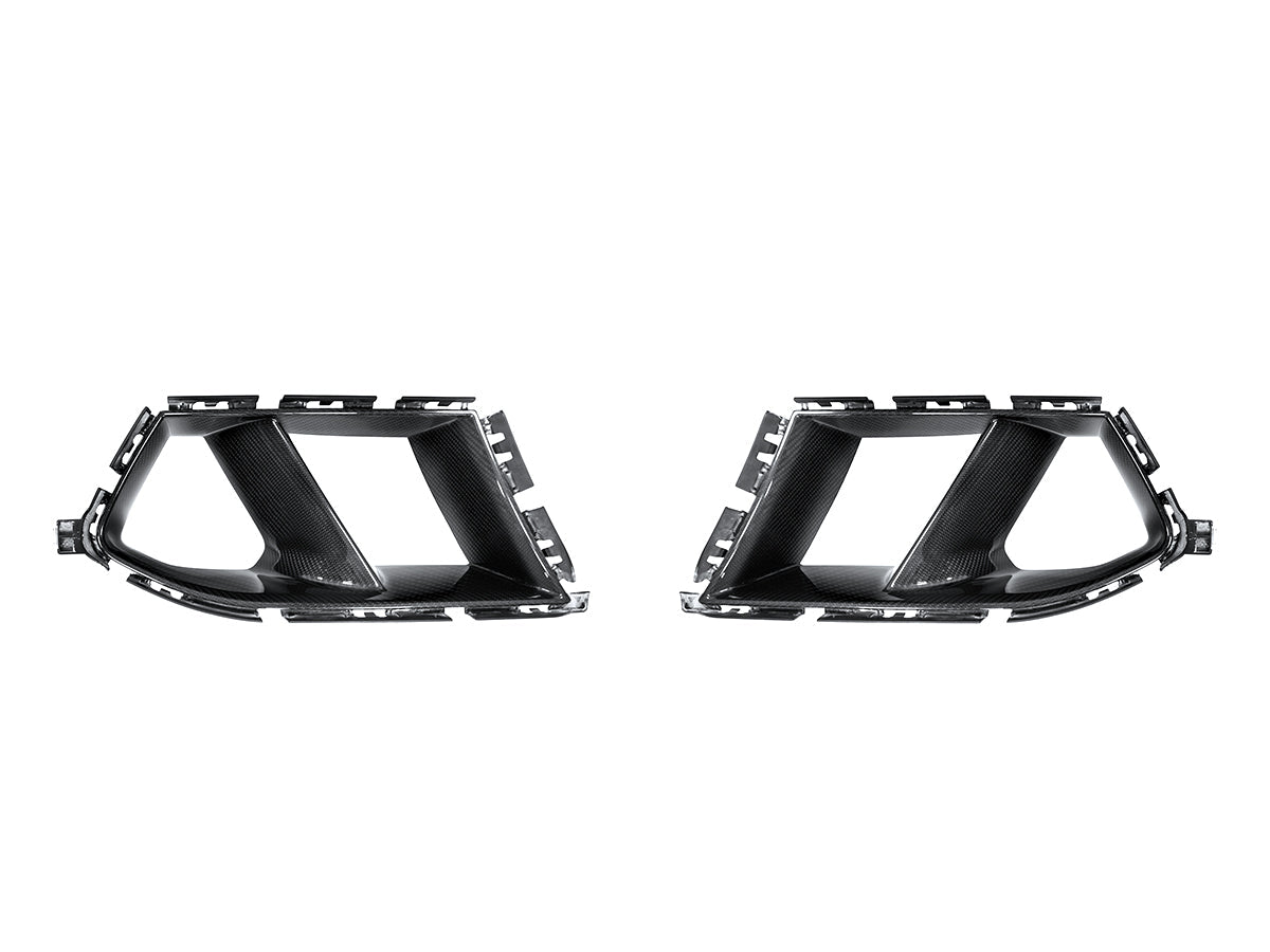 AutoTecknic Dry Carbon Front Bumper Lower Vent Set - BMW G80 M3 (2021-2026) / G82 M4 (2021-2026) / G83 M4 (2022-2026)
