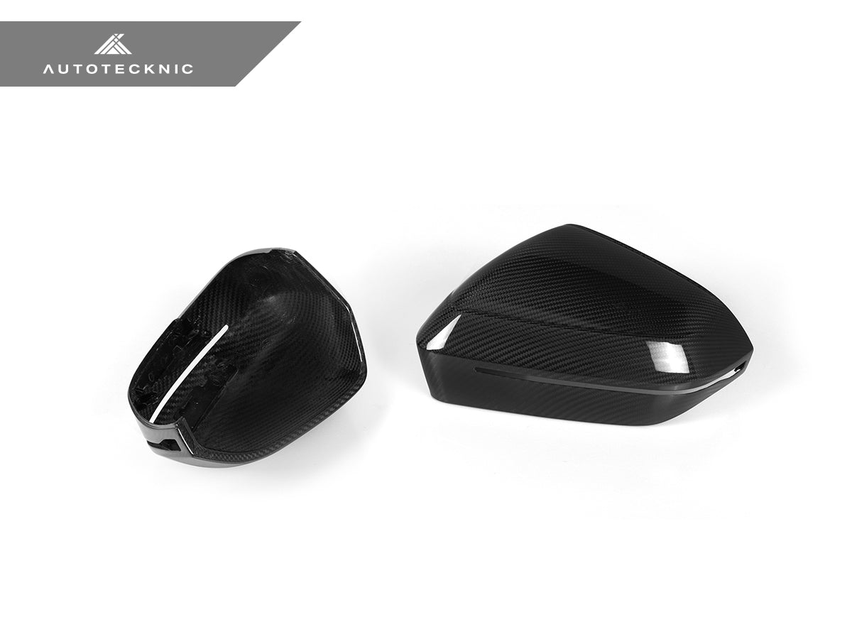 AutoTecknic Dry Carbon Fiber Mirror Cap Set - G60 5-Series | G70 7-Series