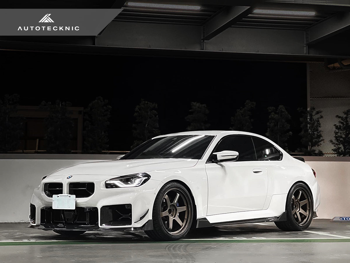 AutoTecknic Dry Carbon Side Skirt Extension Set V2 - BMW G87 M2
