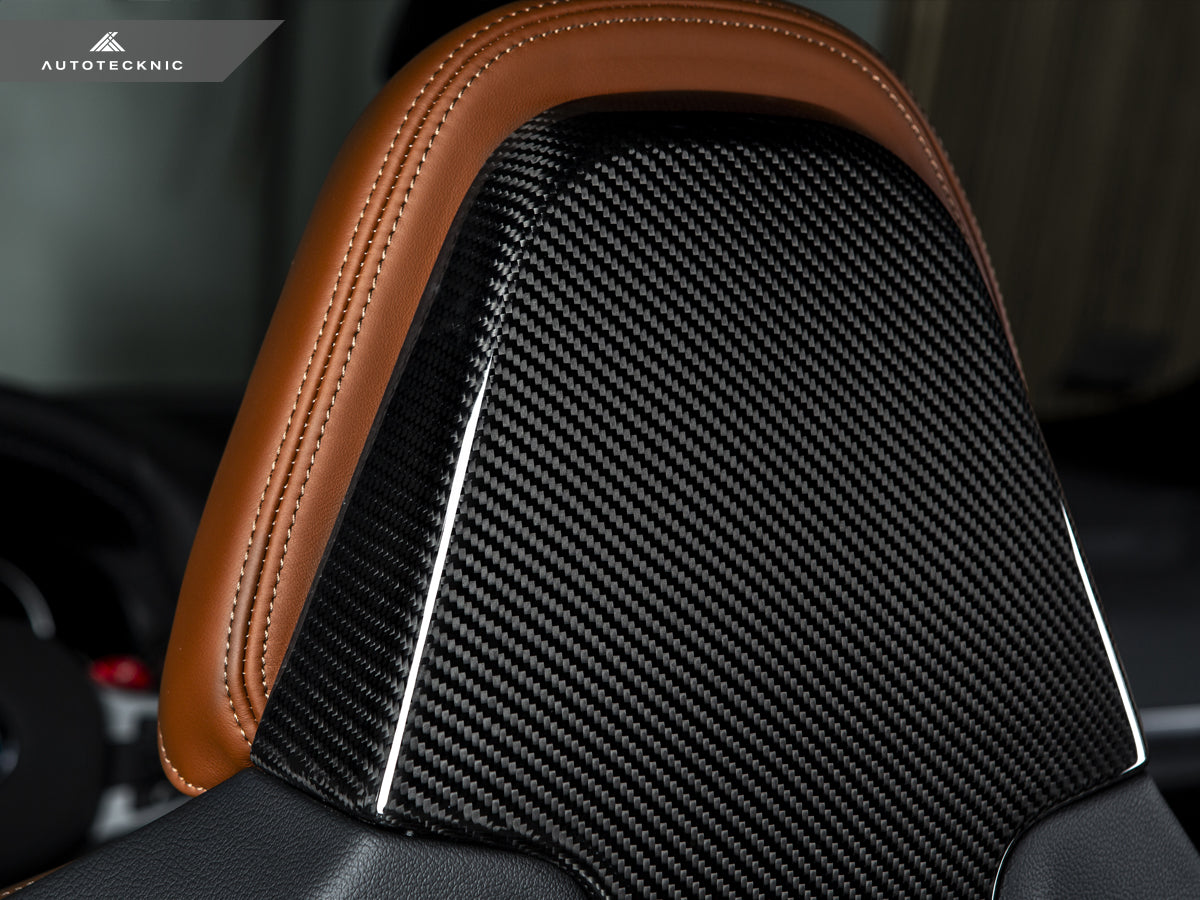 AutoTecknic Dry Carbon Seat Back Cover Set - F97 X3M | F98 X4M