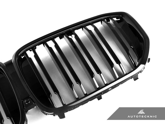 AutoTecknic Dual-Slat Gloss Black Front Grille - G05 X5 LCI