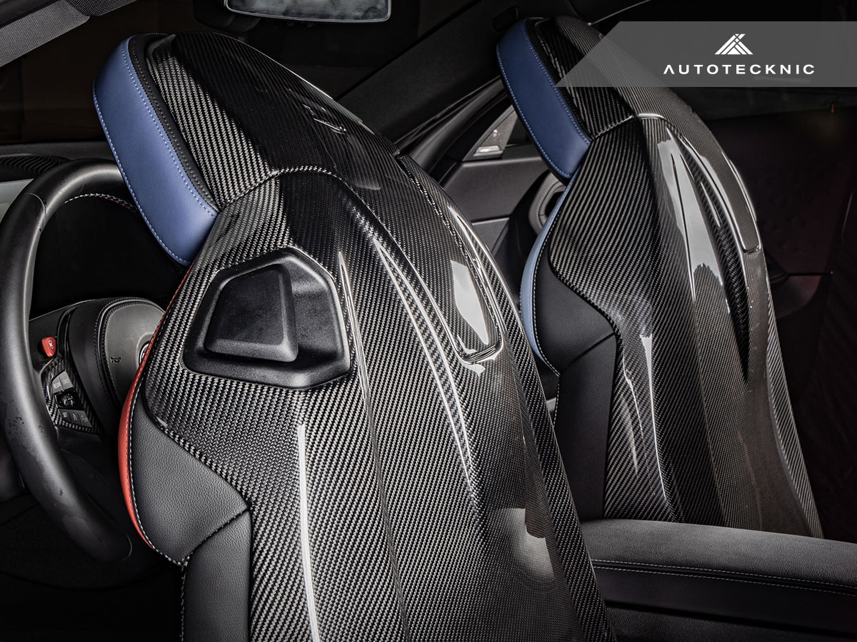 AutoTecknic Dry Carbon Full Seat Back Cover Set - G87 M2