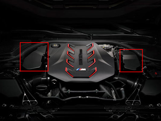 AutoTecknic Pre-Preg Carbon Engine Cover Extension Set - G90/ G99 M5