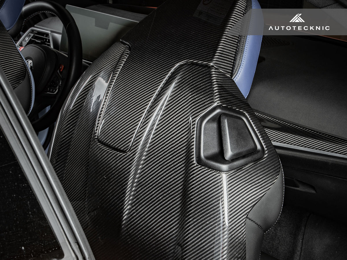 AutoTecknic Dry Carbon Full Seat Back Cover Set - G42 M240I