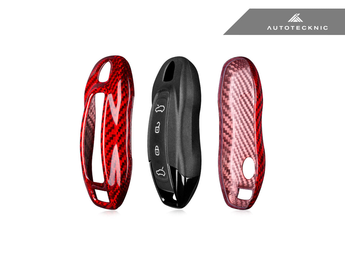 AutoTecknic Dry Carbon Key Remote Trim - Porsche Macan EV 2024-Up