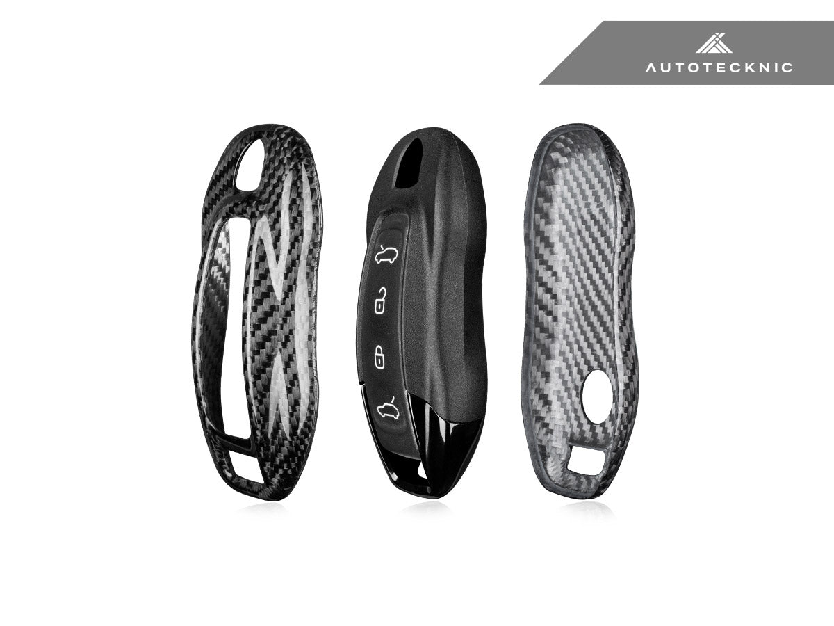 AutoTecknic Dry Carbon Key Remote Trim - Porsche Macan EV 2024-Up