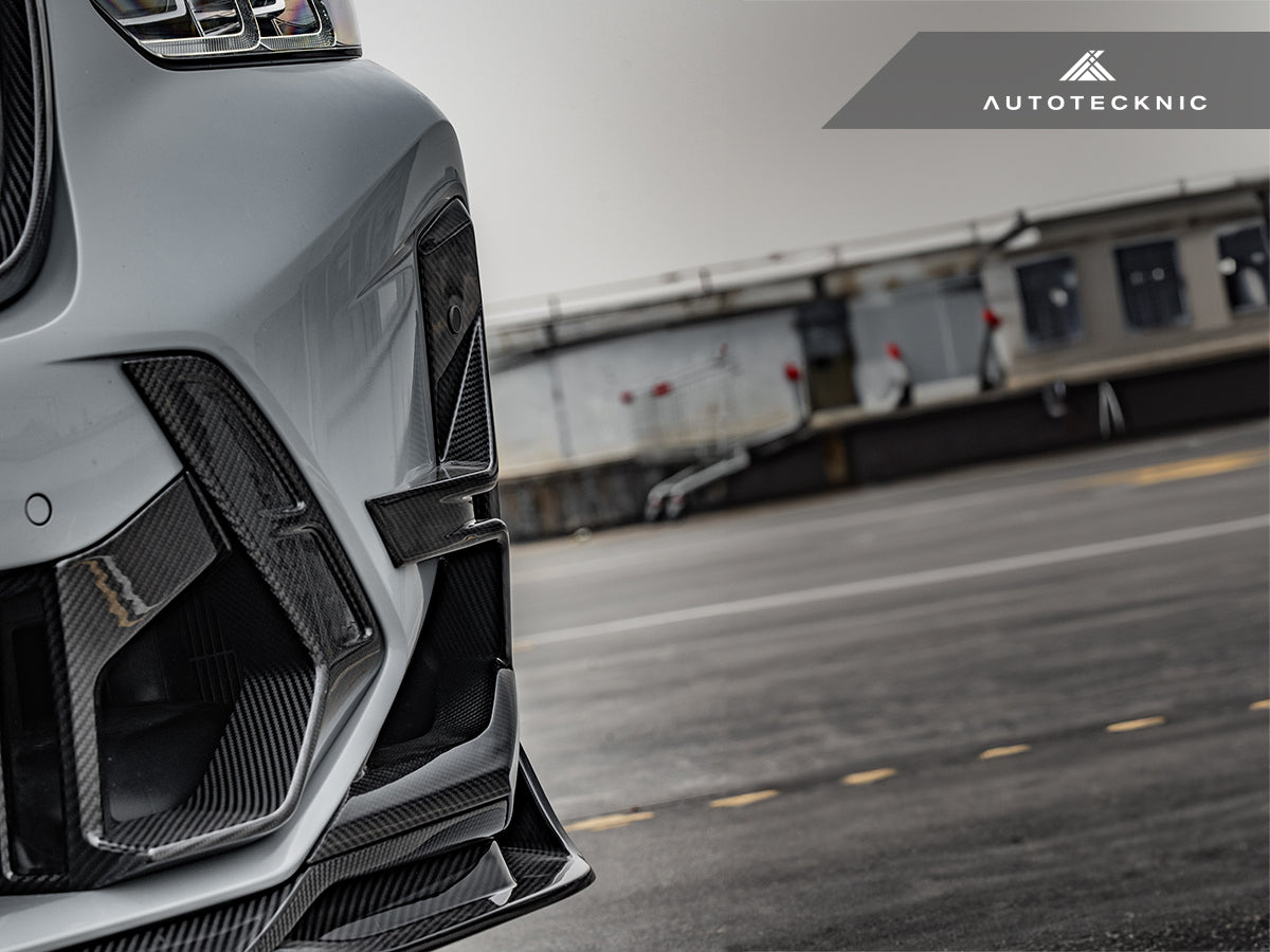 AutoTecknic Dry Carbon Front Bumper Air Vent Set - F97 X3M LCI | F98 X4M LCI