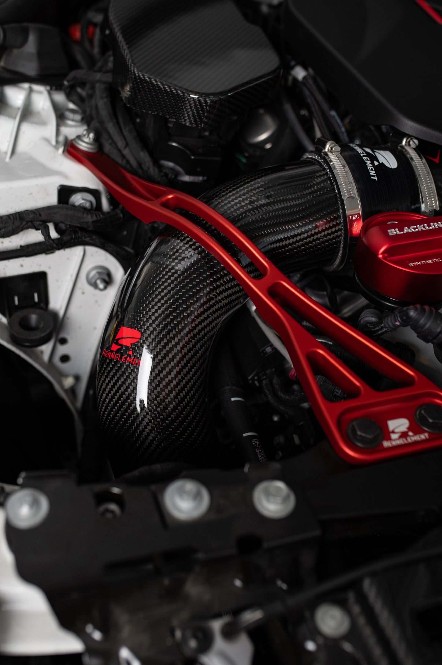 RENNELEMENT G90/G99 M5 BMW Dry Carbon Fiber Front Mount Intake