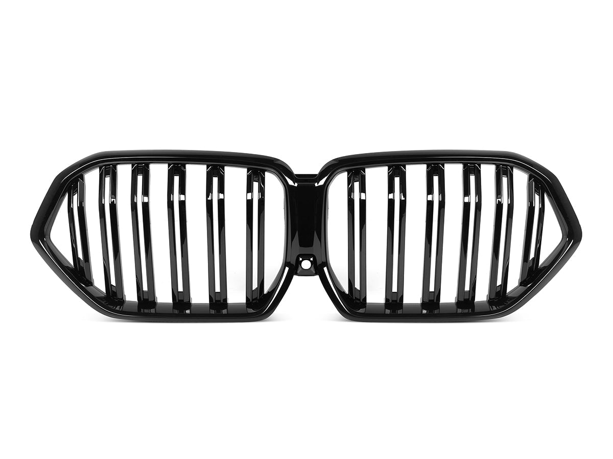 AutoTecknic Dual-Slats Gloss Black Front Grille - BMW G06 X6 LCI