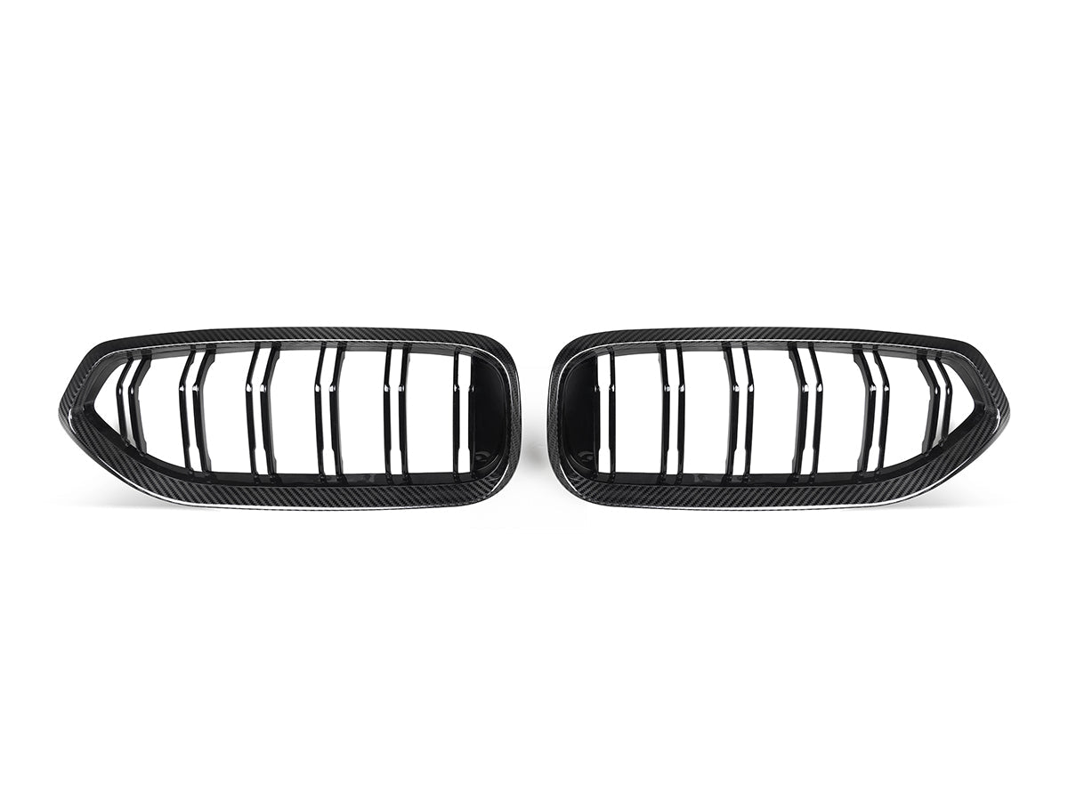 AutoTecknic Dual-Slat Carbon Fiber Front Grille Set - BMW G29 Z4