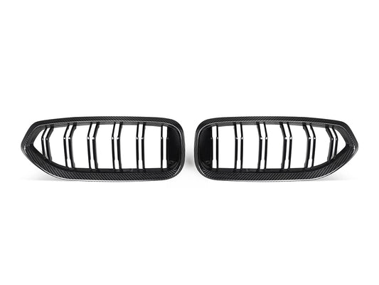 AutoTecknic Dual-Slat Carbon Fiber Front Grille Set - BMW G29 Z4