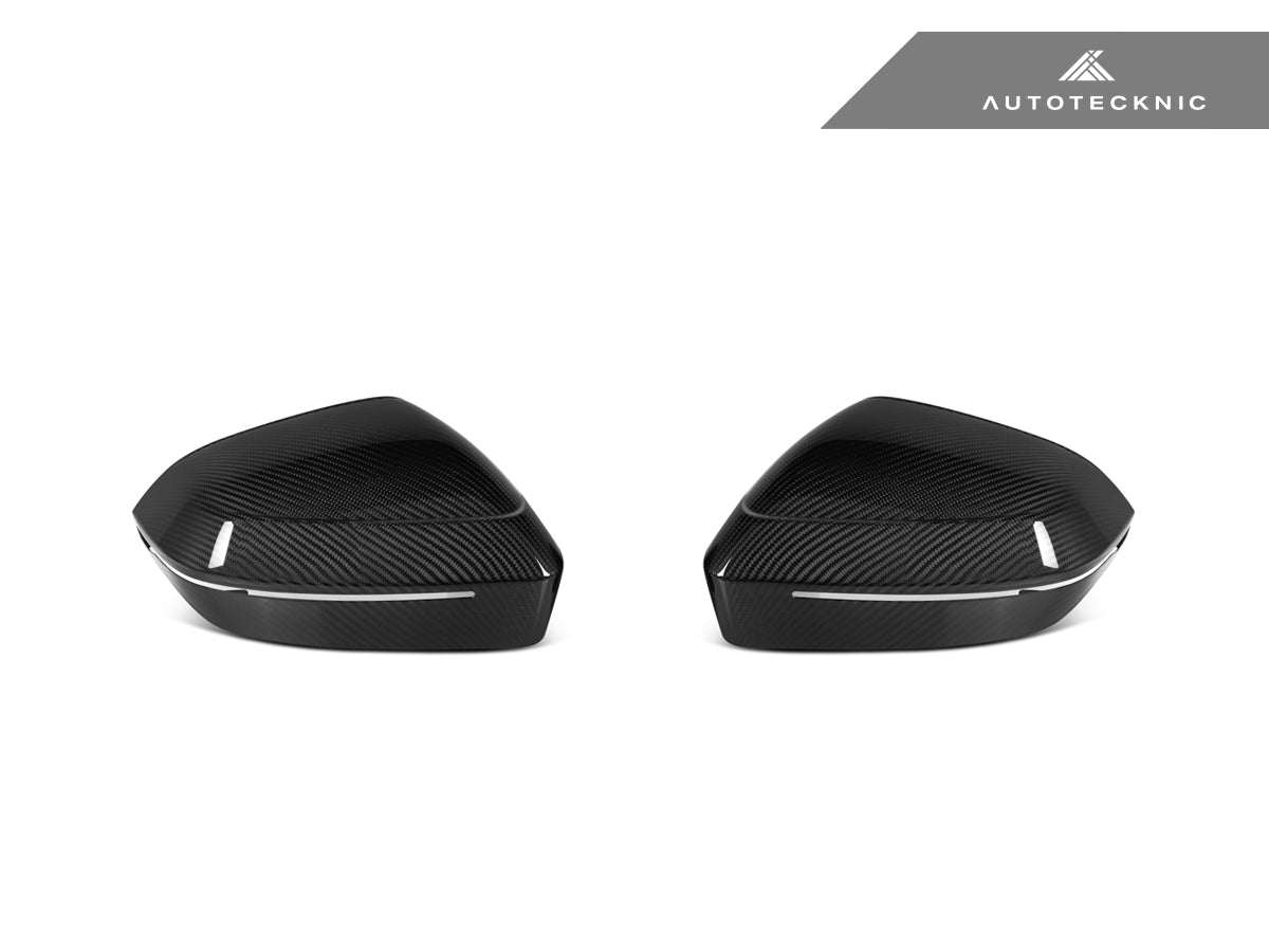 AutoTecknic Dry Carbon Fiber Mirror Cap Set - G60 5-Series | G70 7-Series