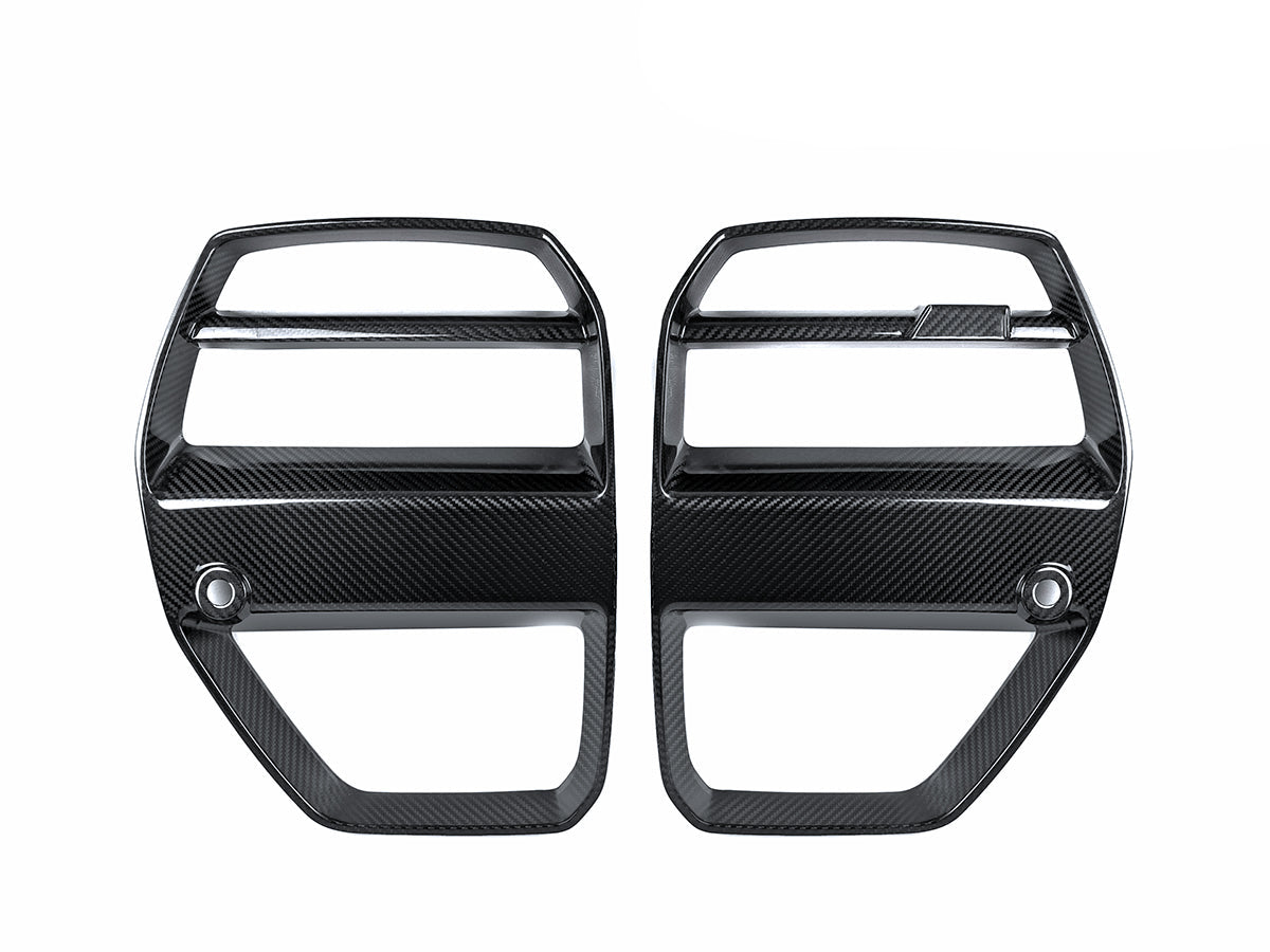 AutoTecknic Dry Carbon Motorsport V1 Front Grille Set - BMW G80 M3 | G82/ G83 M4