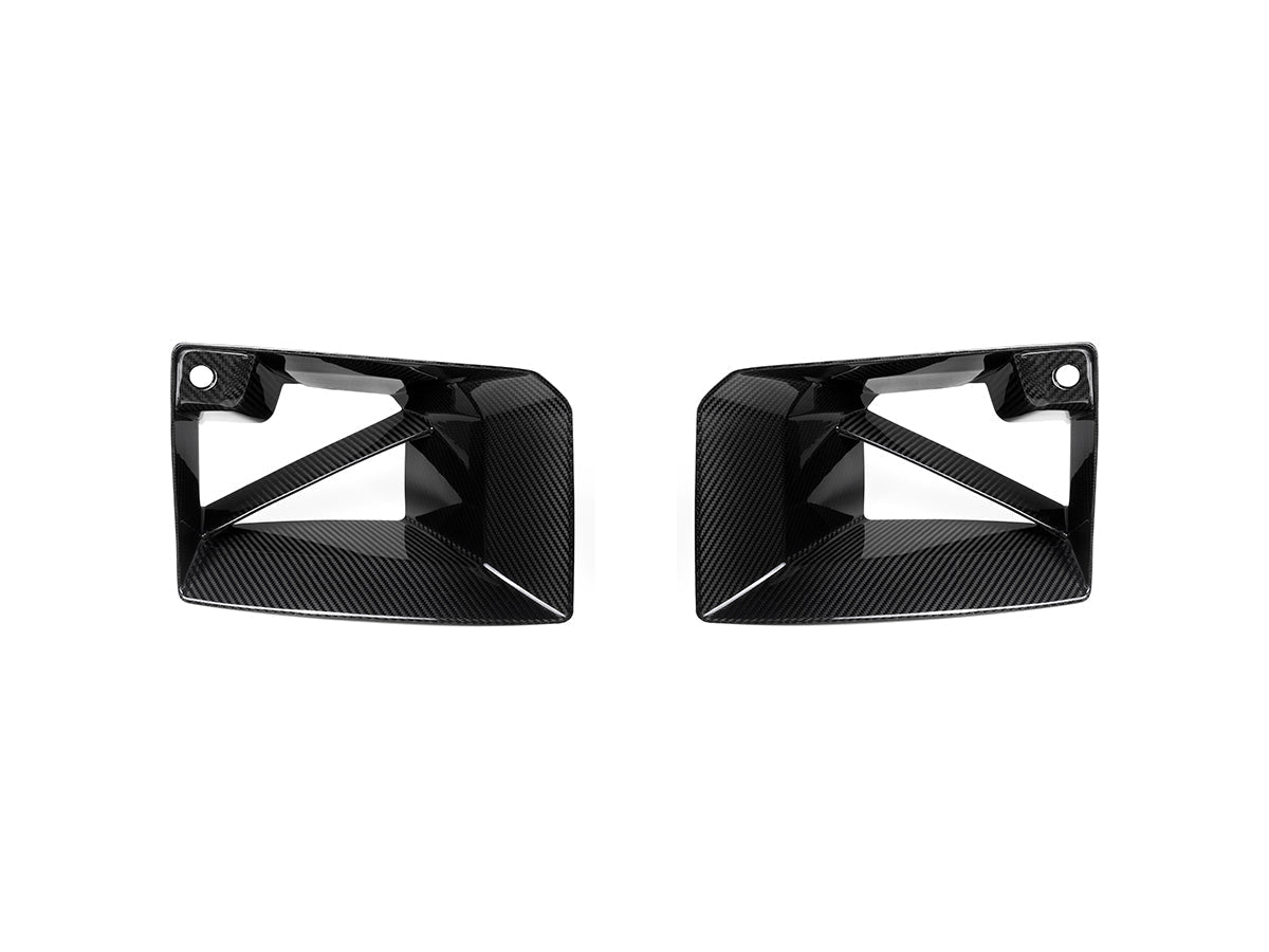 AutoTecknic Dry Carbon Front Bumper Lower Vent Set - BMW G87 M2