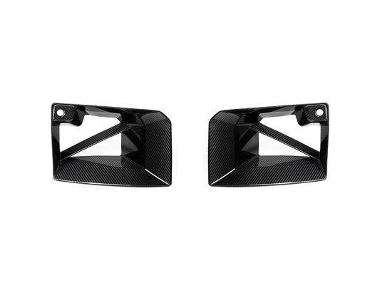 AutoTecknic Dry Carbon Front Bumper Lower Vent Set - BMW G87 M2