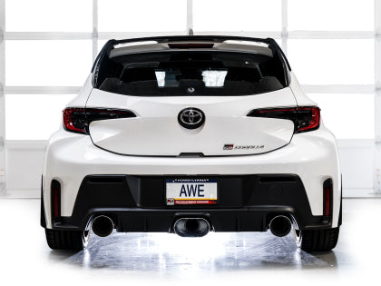 AWE - Toyota GR Corolla Touring Edition Catback Exhaust - Chrome Silver Tips
