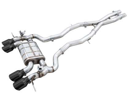 AWE - SwitchPath Catback Exhaust for BMW G8X M3/M4 - Diamond Black Tips