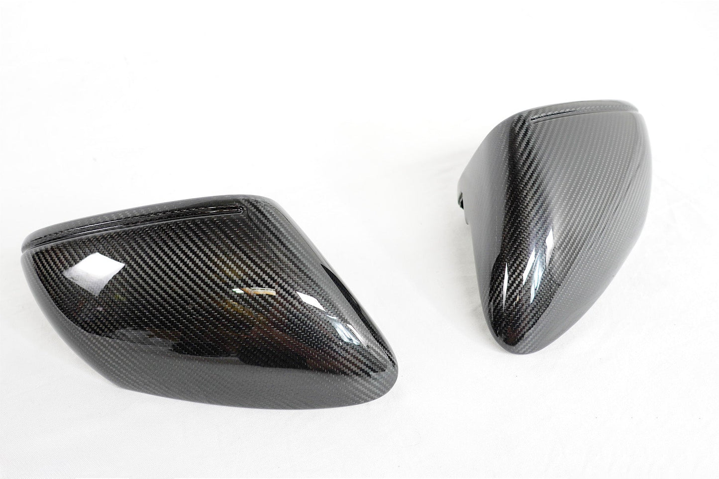 2019+ Porsche Taycan Genuine Dry Carbon Fiber Mirror Covers | FYBR Aerodynamics