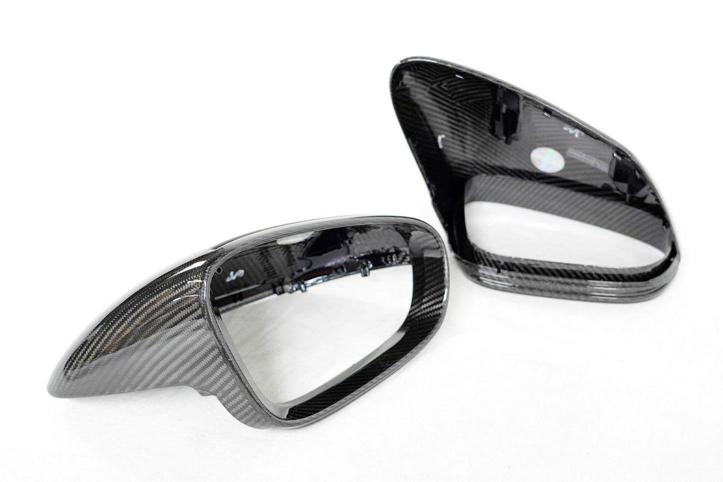 2019+ Porsche Taycan Genuine Dry Carbon Fiber Mirror Covers | FYBR Aerodynamics