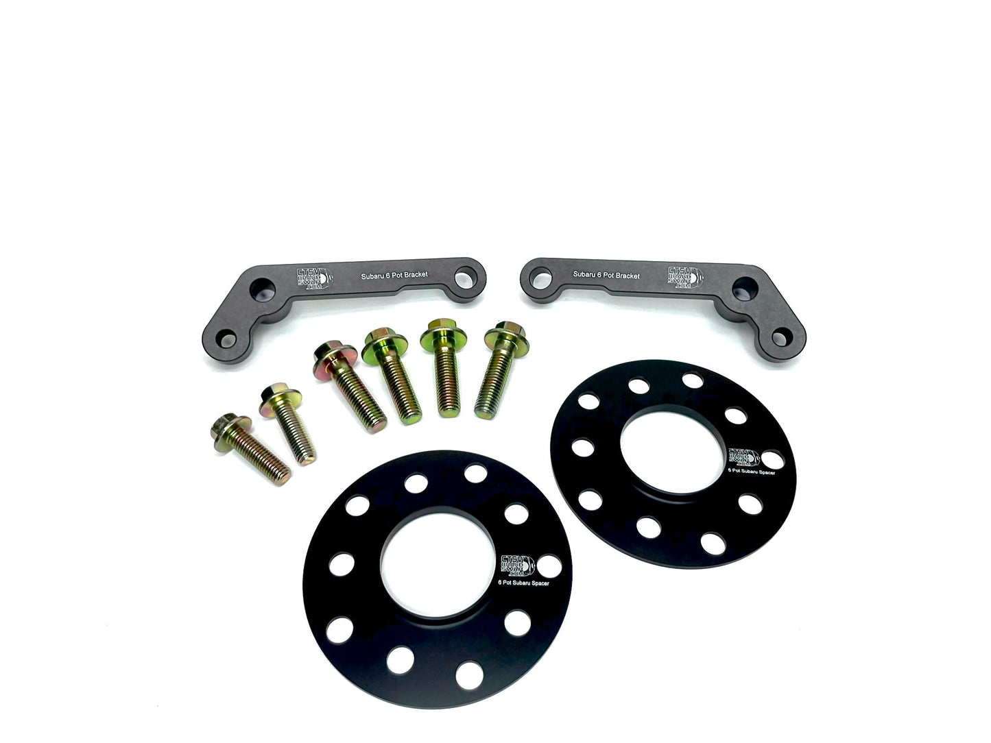 Subaru 6 Piston CTS-V Caliper Big Brake Bracket Kit