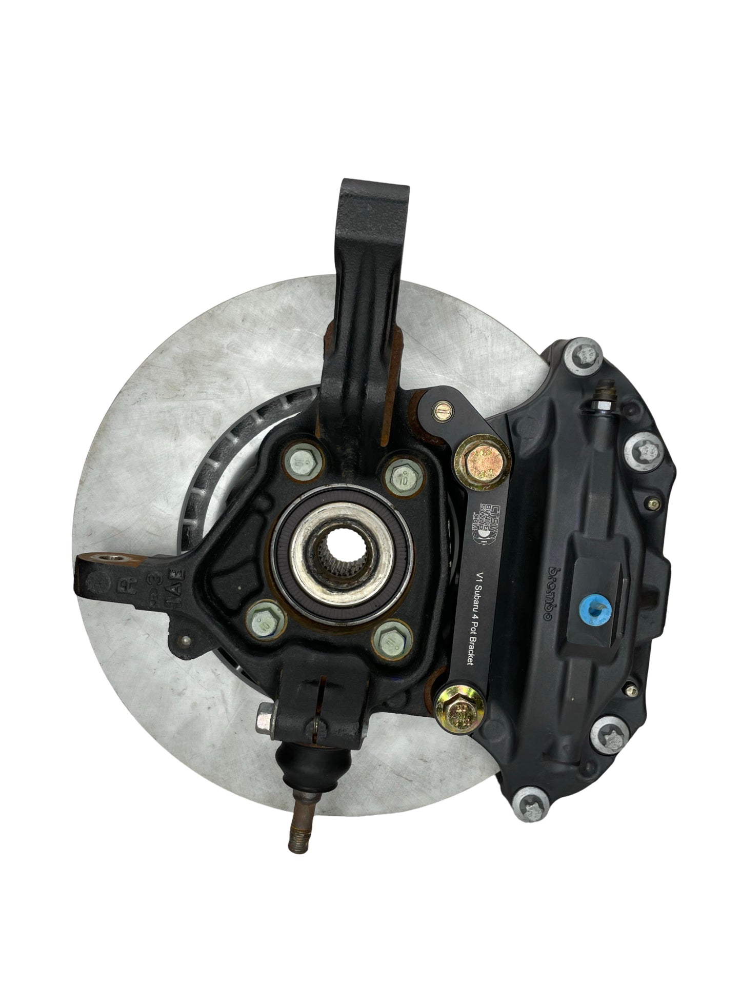 Subaru 4 Piston V1 ATS Caliper Big Brake Bracket Kit