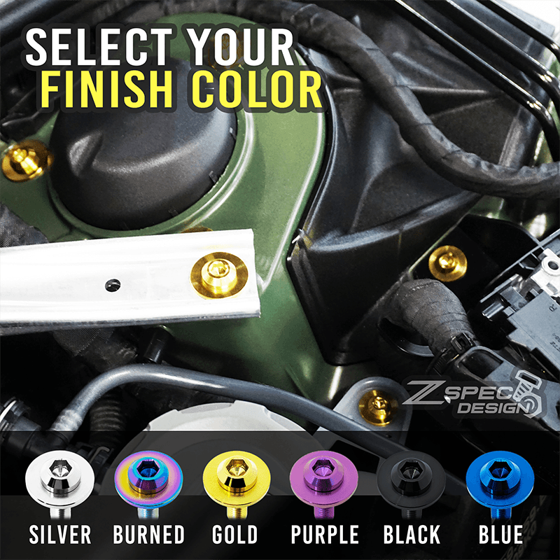 ZSPEC Dress-Up Bolts® Hardware Kit for the 2021+ Honda Grom Platform, Titanium