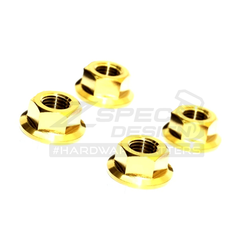 ZSPEC SR20 & KA24 Dress Up Bolts® Water Pump Pulley Kit Nuts, Grade-5 Titanium