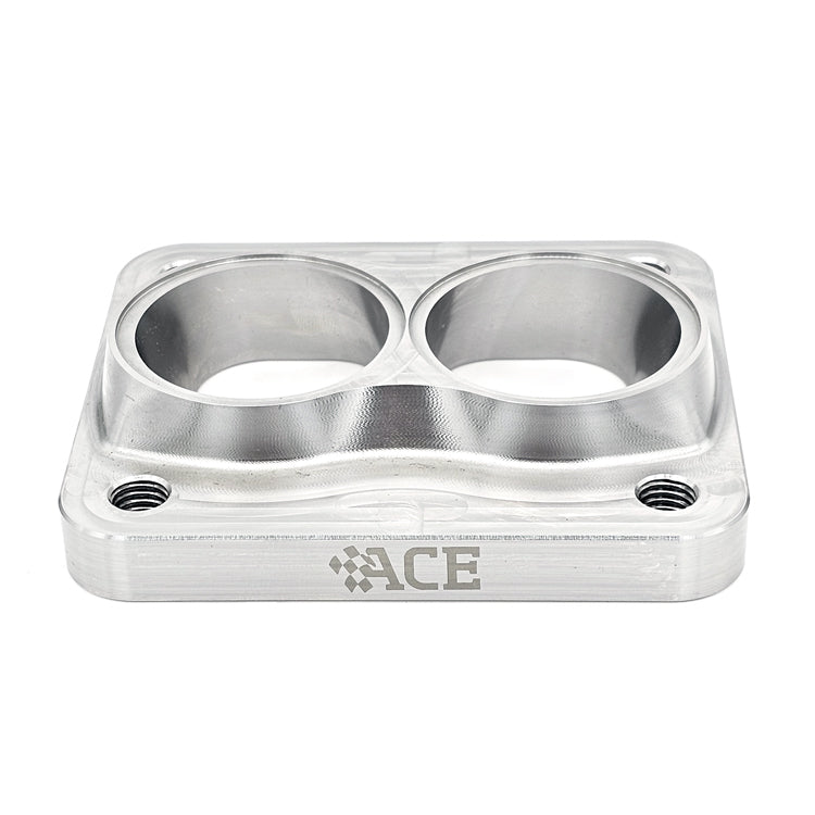 Transition Turbo Flange - Divided T4 to Dual 1-1/2" NPS (1.900" OD) - 304 Stainless