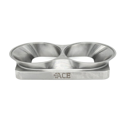 Transition Turbo Flange - Divided T6 to Dual 3.000" OD Tube - 304 Stainless