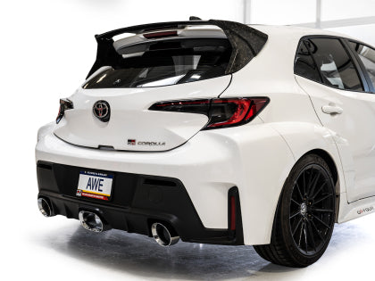 AWE - Toyota GR Corolla Touring Edition Catback Exhaust - Chrome Silver Tips