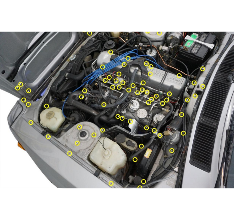 ZSPEC "Stage 3" Dress Up Bolts® Fastener Kit for '79-83 Datsun 280zx S130, Stainless & Billet