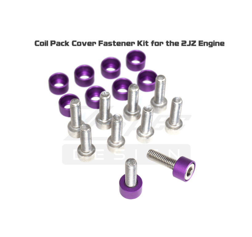 ZSPEC Coil Packs Cover Fastener Kit for 2JZ/1JZ engines, Stainless & Billet