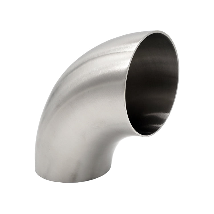 1.625" 16ga 90° Mandrel Bend - (1.875" CLR) - Brushed Finish - 304 Stainless
