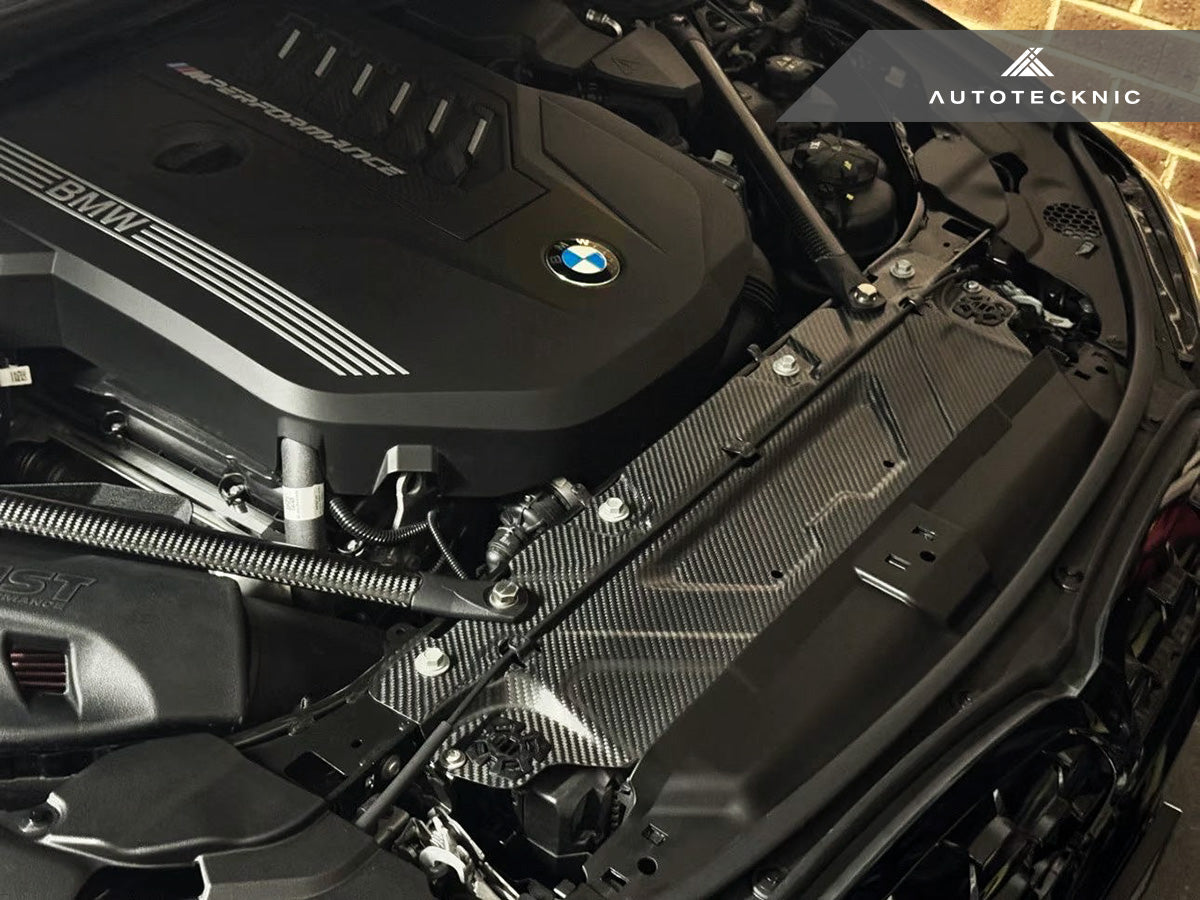AutoTecknic Dry Carbon Fiber Cooling Shroud - BMW G22/ G26 4-Series