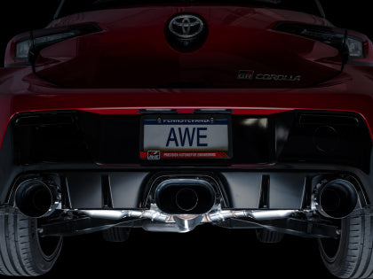 AWE - Toyota GR Corolla Touring Edition Exhaust - Diamond Black Tips