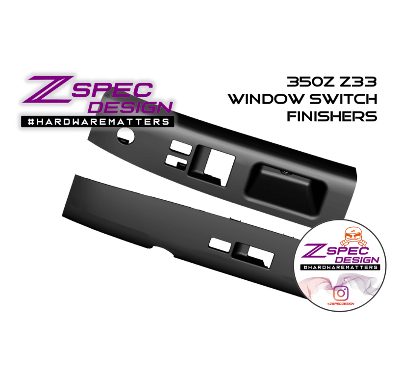 ZSPEC 350z Z33 Interior Door Window Switch Finisher Set for LHD '03-05, Black