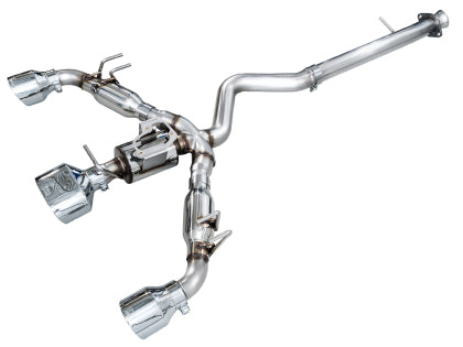 AWE - Toyota GR Corolla Track Edition Catback Exhaust - Chrome Silver Tips